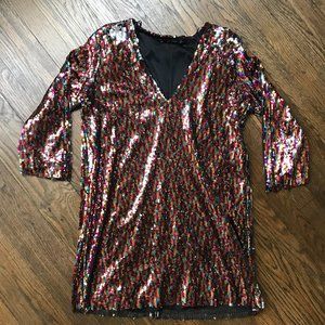 Zara Basic Collection sequin dress, L, NWT